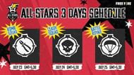 Free Fire All Stars Asia schedule
